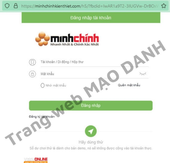 Cảnh báo MẠO DANH Công Ty MinhChinhLottery