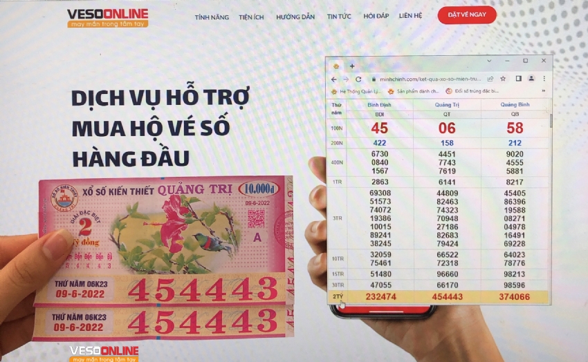 Kiếm vé số đẹp ở đâu?