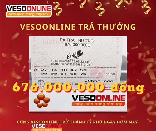 Lộ diện vé trúng KENO lên tới hàng trăm triệu