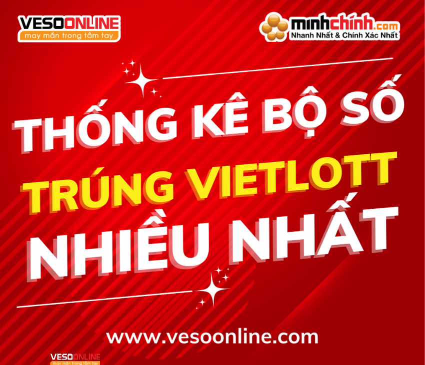 Thống kê bộ số trúng Viettlot nhiều nhất