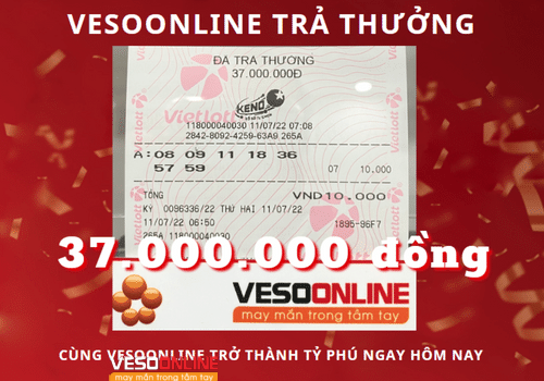 Vé trúng KENO tháng 7